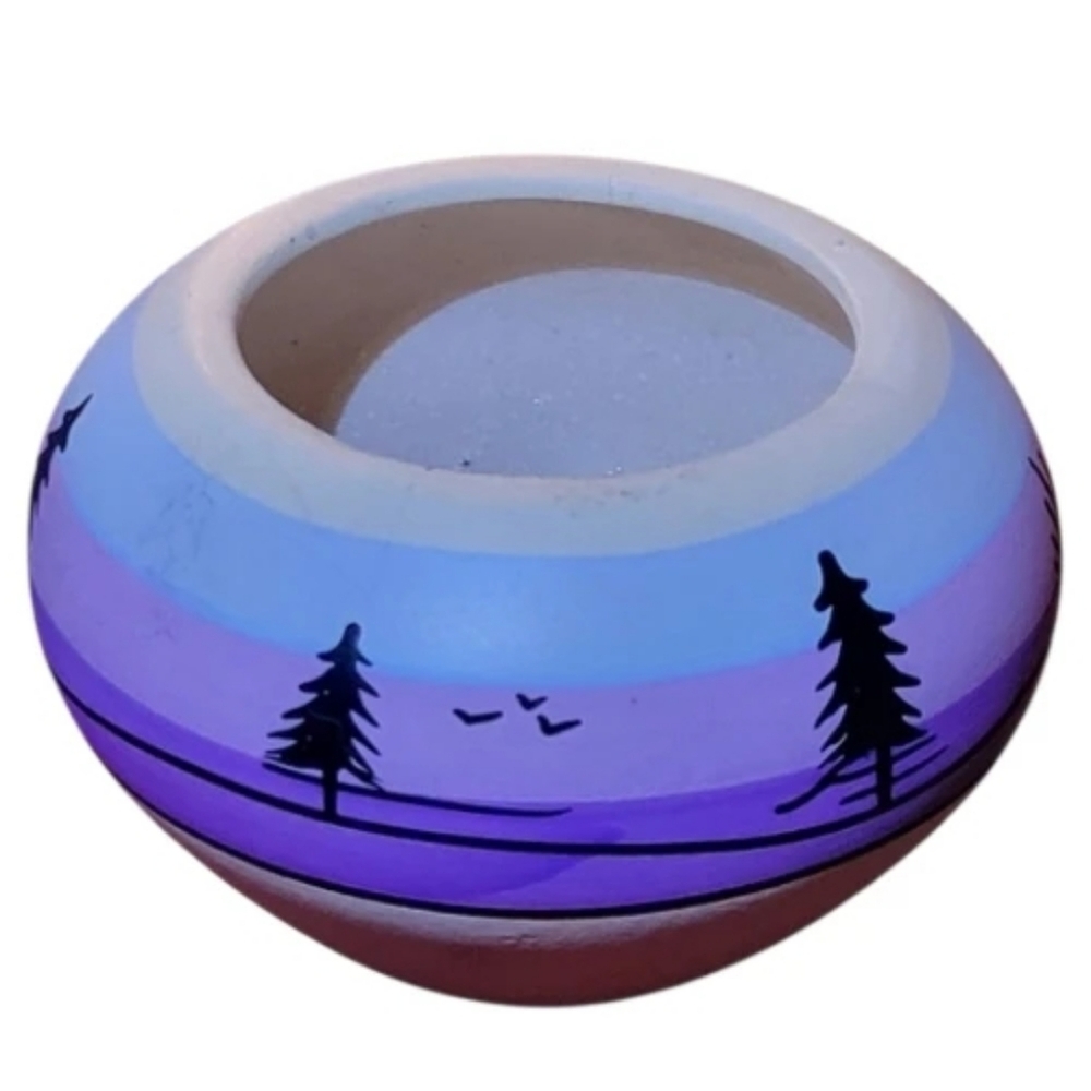 Tesa Hand Painted Tiny Ceramic Bowl Made in the U.S.A. Western